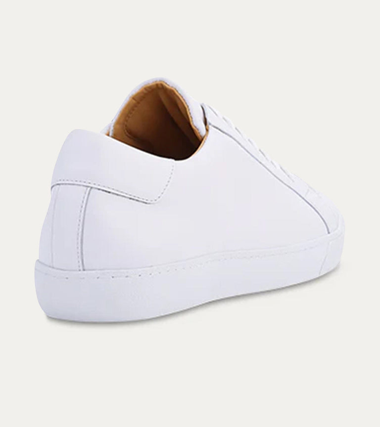 Dress Sneaker In White Leather - Ace Marks