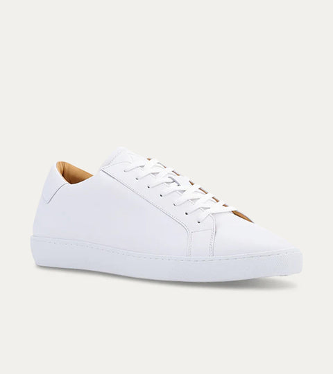 Dress Sneaker In White Leather - Ace Marks