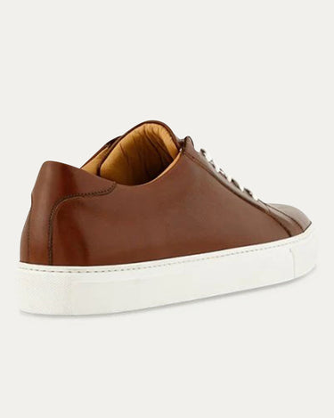 Dress Sneakers In Brown With White Outsole - Ace Marks
