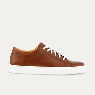 Dress Sneakers In Brown With White Outsole - Ace Marks
