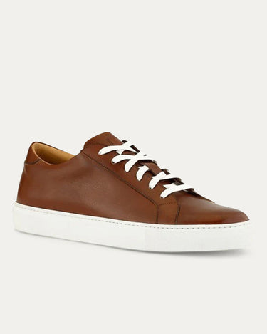 Dress Sneakers In Brown With White Outsole - Ace Marks