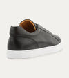 Elastic Slip On Sneaker In Black Leather - Ace Marks