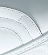 Elastic Slip On Sneaker In White Leather - Ace Marks
