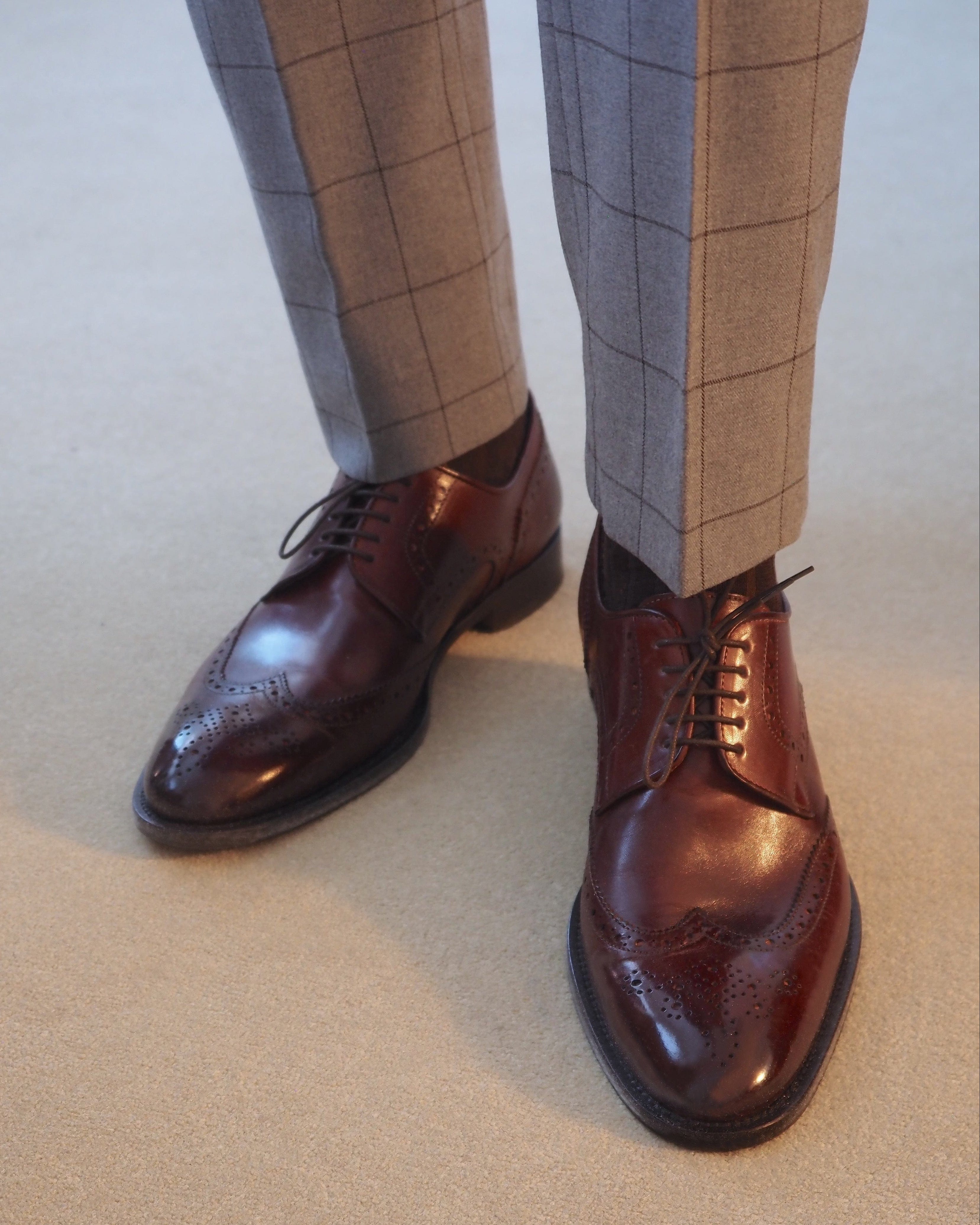 Dress Shoe Wingtip Cognac Antique Ace Marks Dress Shoe Wingtip Cognac Antique Ace Marks