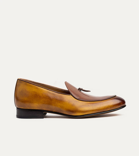 Giani Belgian Loafer in Bourbon Antique & Brown