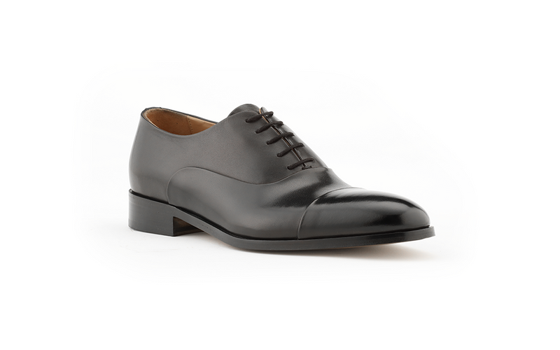 black captoe oxford italian dress shoe