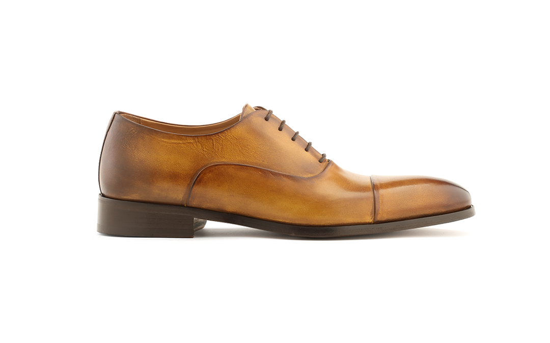 capt toe oxford bourbon antique