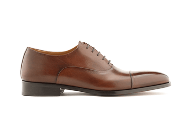 Dark brown top cap toe