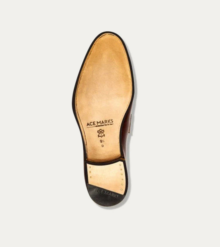 Half Brogue Cap Toe Brown Antique - Ace Marks