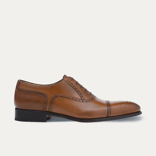 Half Brogue Cap Toe Brown Antique - Ace Marks
