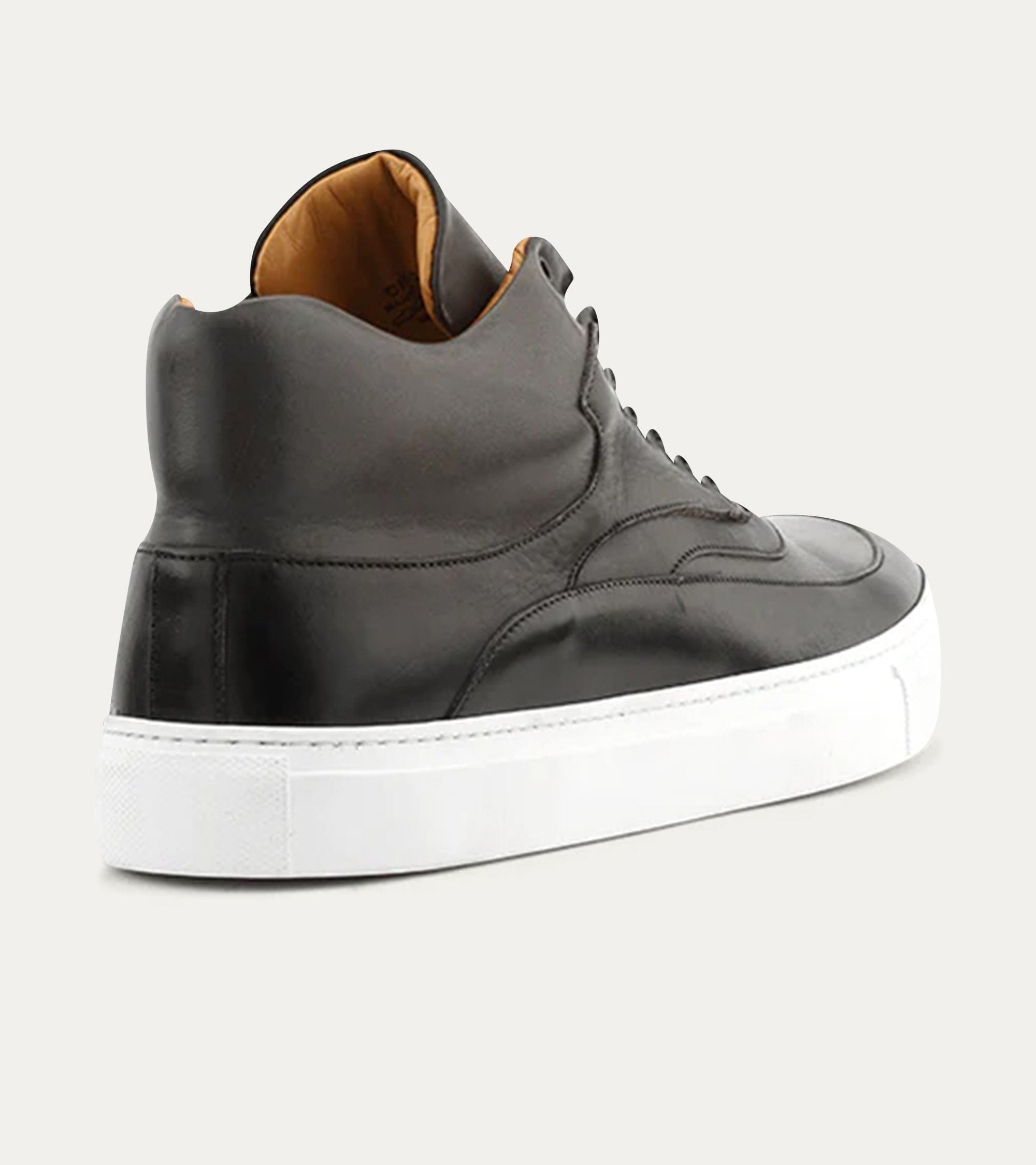 Casual Shoe High Top Dress Sneakers In Black & Grey Smoke D (Medium) / 12 Casual Shoe High Top Dress Sneakers In Black & Grey Smoke D (Medium) / 12