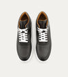High Top Dress Sneakers In Black & Grey Smoke - Ace Marks