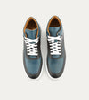 High Top Sneakers In Dk Blue & Cobalt - Ace Marks