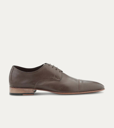 Shane Cap-Toe Oxford in Brown Leather - Ace Marks