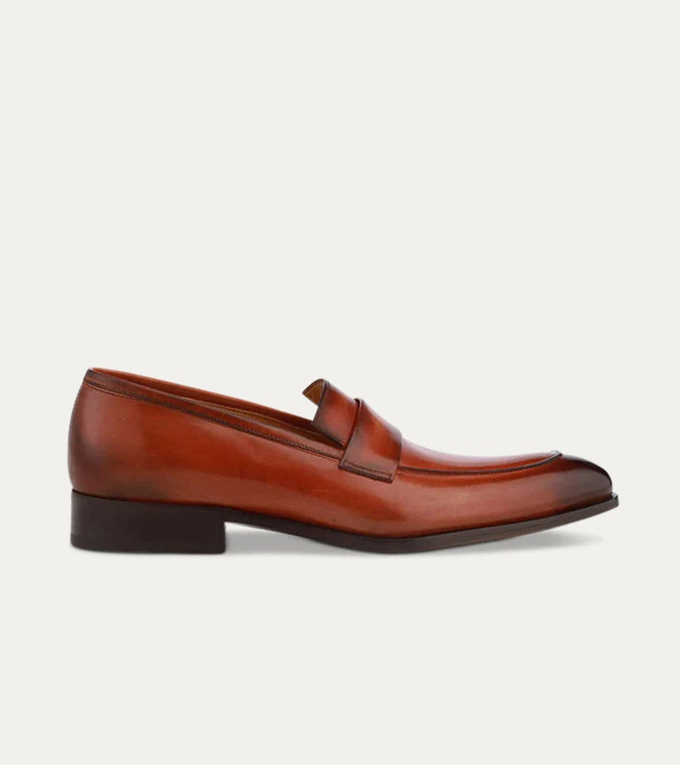 Jack Square Keeper Loafer in Cognac - Ace Marks