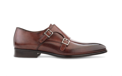 brown italian monkstrap shoe