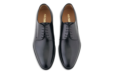 acemarks blucher dress shoe black leather
