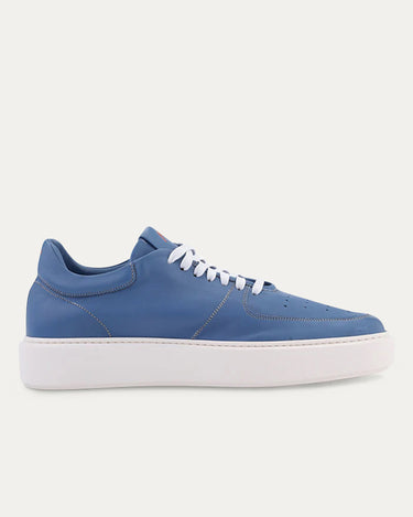 Lightweight Travel Sneaker in Blue Leather - Ace Marks