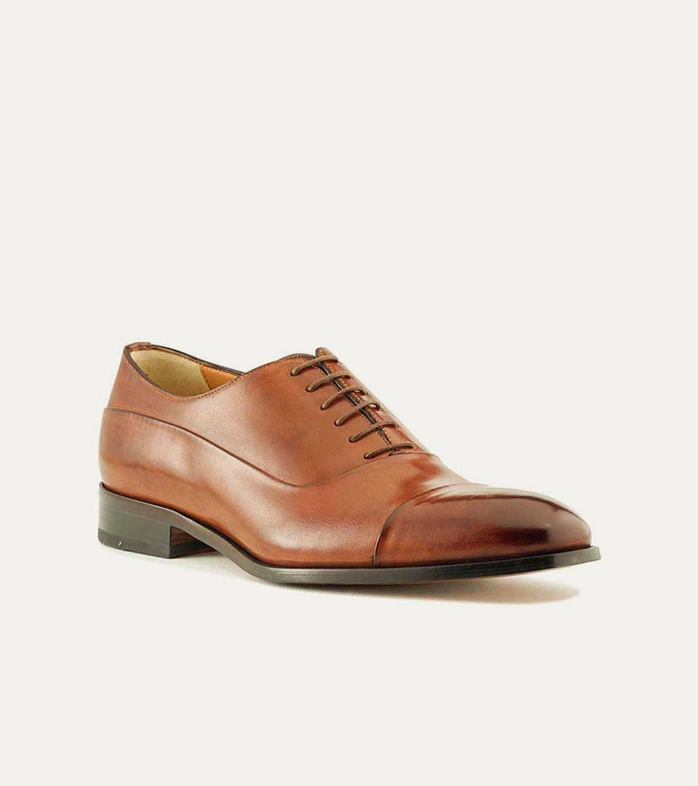 Luca Cap Toe Oxford Cuoio Antique