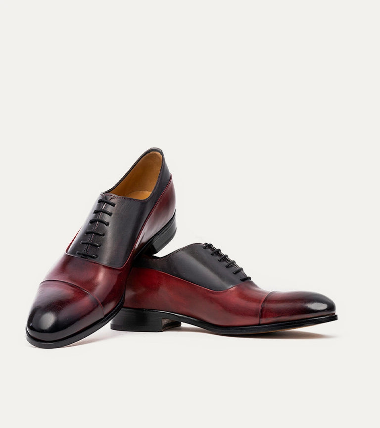 Luca Cap Toe Oxford Diablo & Dk. Grey