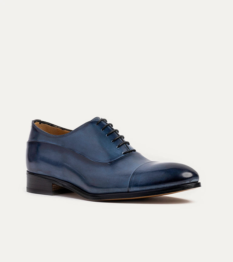 Luca Cap Toe Oxford Vela Blue Nicol