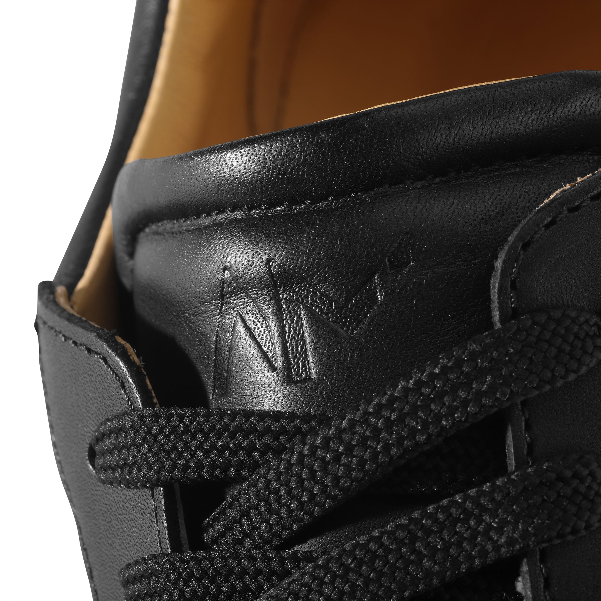 Slip On Sneaker In Black Leather – Ace Marks