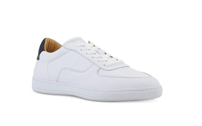 Dress Sneakers in White and Navy - Ace Marks