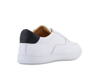 Dress Sneakers in White and Navy - Ace Marks