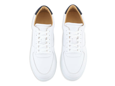 Dress Sneakers in White and Navy - Ace Marks