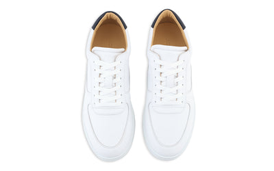 Dress Sneakers in White and Navy - Ace Marks
