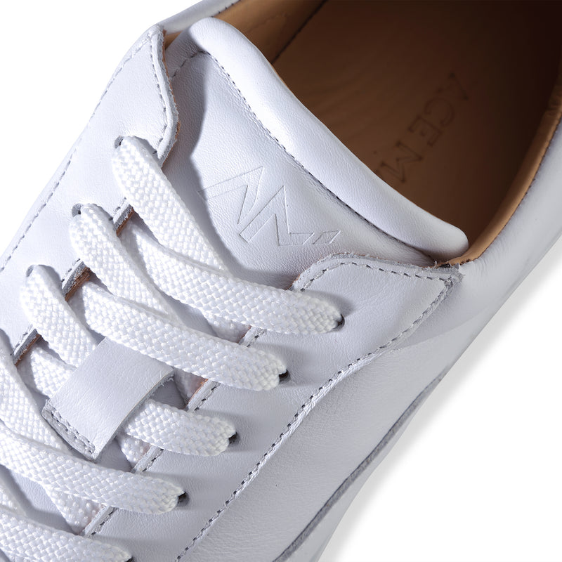 Dress Sneaker in White - Ace Marks