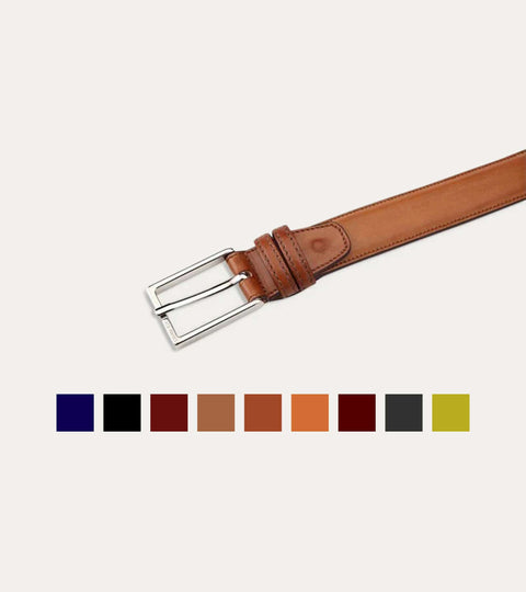 Matching 3.5cm Leather Belt - Ace Marks