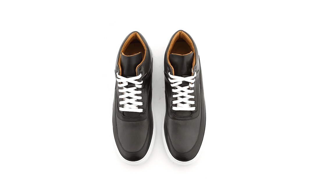 Black high top dress sales sneakers