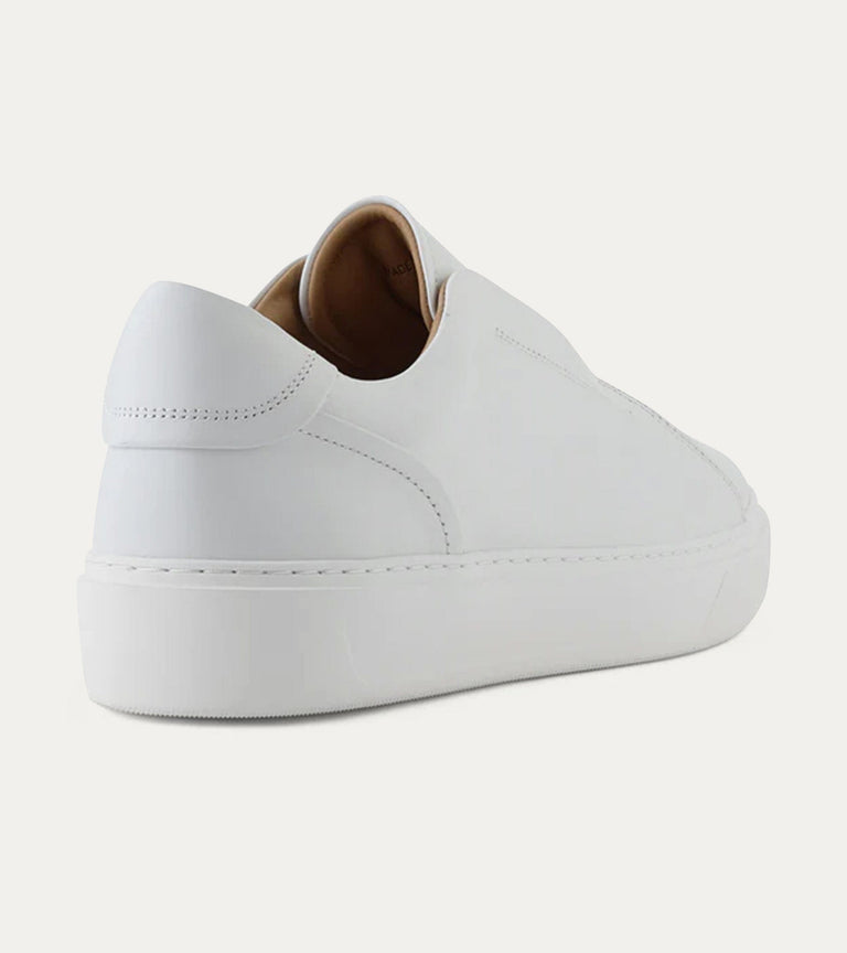 Misto Slip-On Sneaker In White Leather - Ace Marks