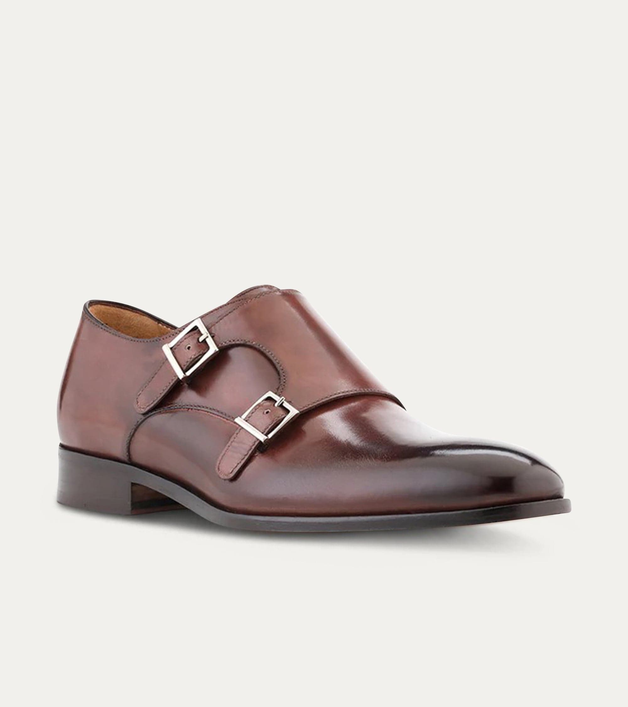 Monk Strap Dress Shoes Slip Resistant Ace Marks Men's Kurt Plain Toe Monkstrap Brown Oxfords Monk Strap Dress Shoes Slip Resistant Ace Marks Men's Kurt Plain Toe Monkstrap Brown Oxfords
