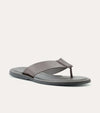 Oceanio Thong Sandals In Brown Leather - Ace Marks