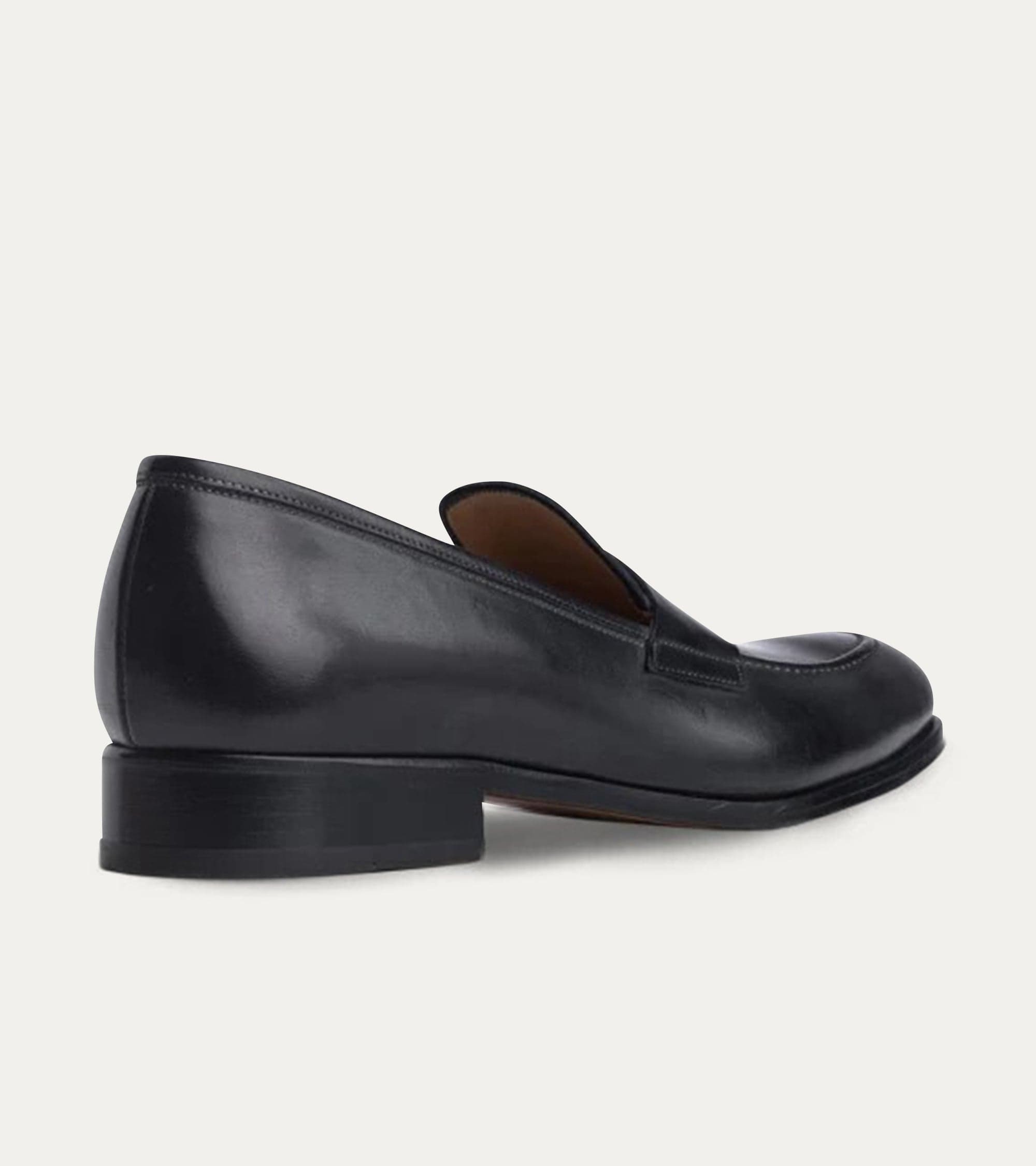 Dress Shoe Penny Loafer Black Antique Leather Ace Marks Dress Shoe Penny Loafer Black Antique Leather Ace Marks