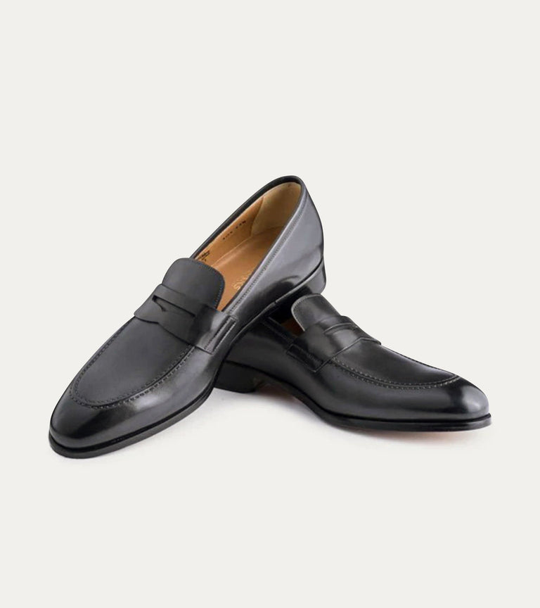 Penny Loafer Black Antique - Ace Marks
