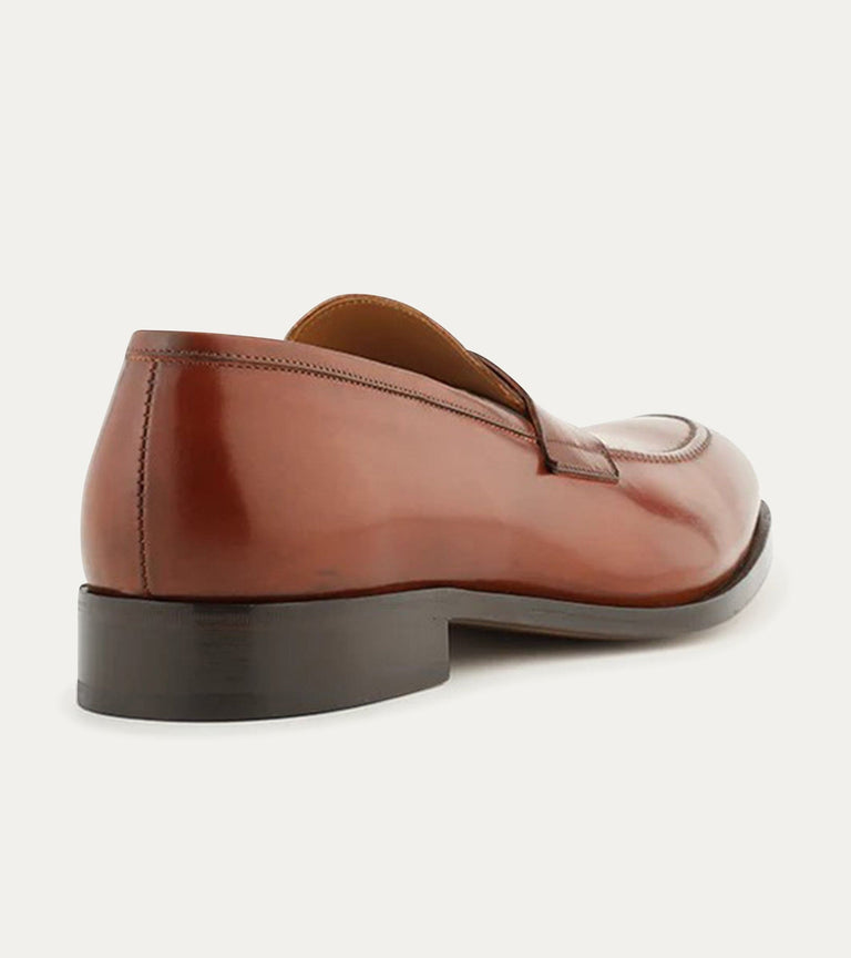 Penny Loafer Cognac Antique - Ace Marks