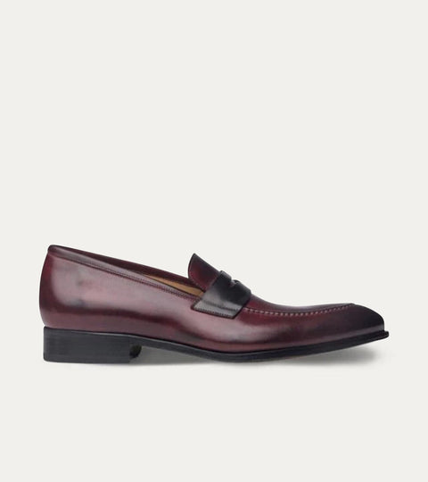 Penny Loafer Diablo Antique & Dark Grey - Ace Marks