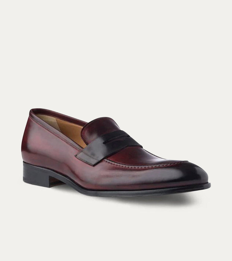 Penny Loafer Diablo Antique & Dark Grey - Ace Marks