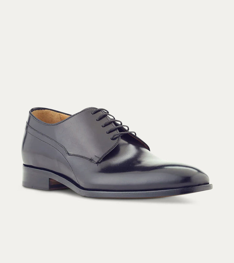 Plain Toe Blucher Black Antique - Ace Marks