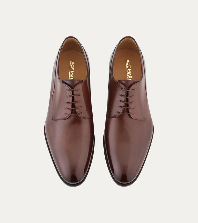 Plain Toe Blucher Brown Antique - Ace Marks