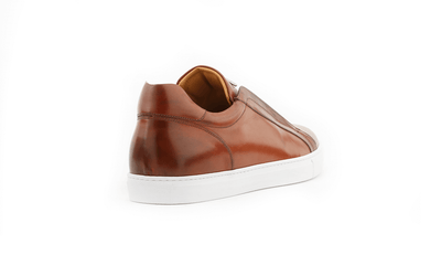 Elastic Slip On Sneaker In Cognac Nicol