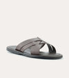 Sandalo Leather Slide Sandals In Brown - Ace Marks