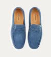 Santi Moccasin In Denim Suede - Ace Marks