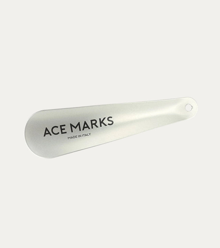 7.5 Inch Silver Metal Shoe Horn - Ace Marks