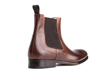 luxury brown leather chelsea boot