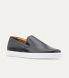 Slip On Sneaker In Black Leather - Ace Marks