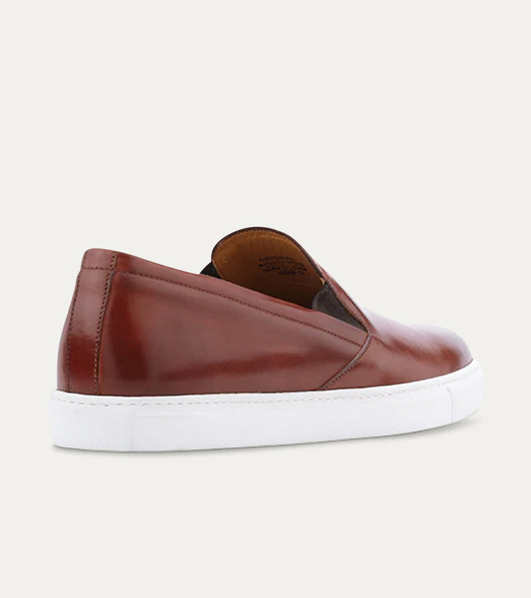 Slip On Sneaker In Brandy Antique - Ace Marks